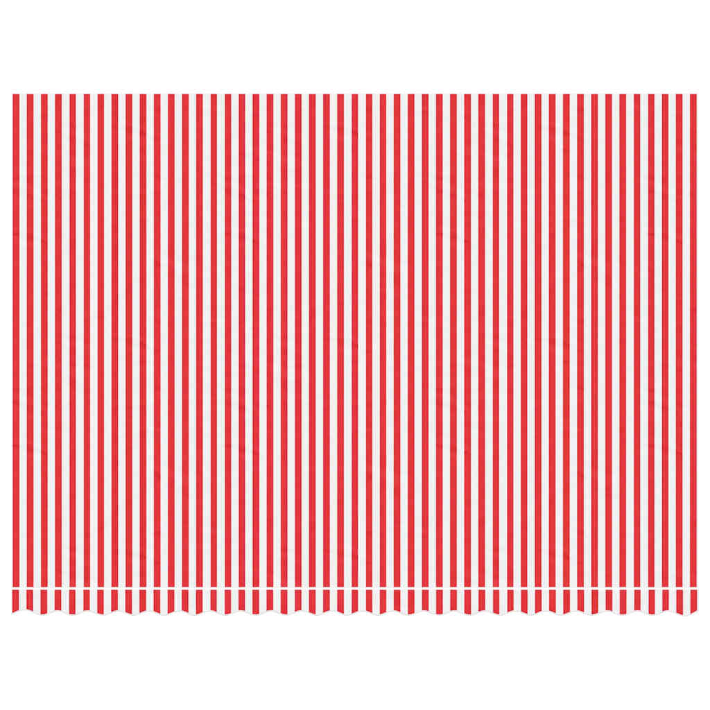 Vidaxl vervangingsdoek voor luifel gestreept 5x3,5 m rood en wit