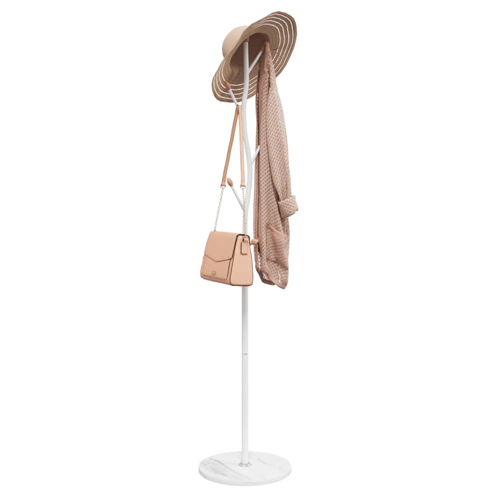 Vidaxl kapstok 177 cm poedercoat ijzer wit