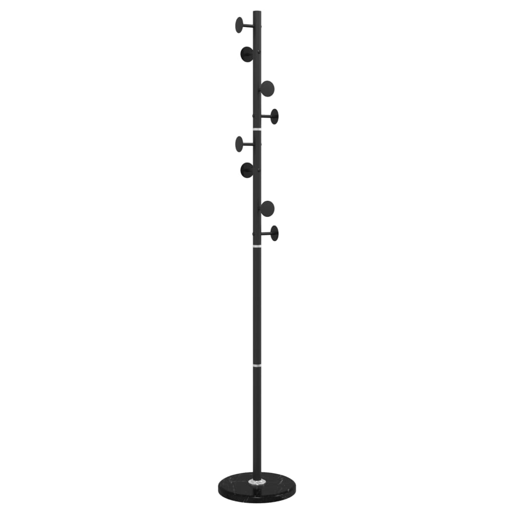 Vidaxl kapstok 176 cm poedercoat ijzer zwart