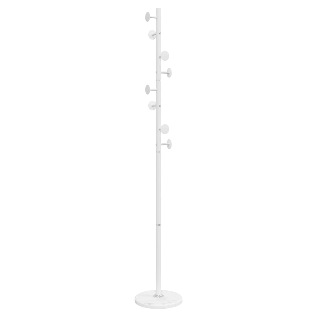 Vidaxl kapstok 176 cm poedercoat ijzer wit