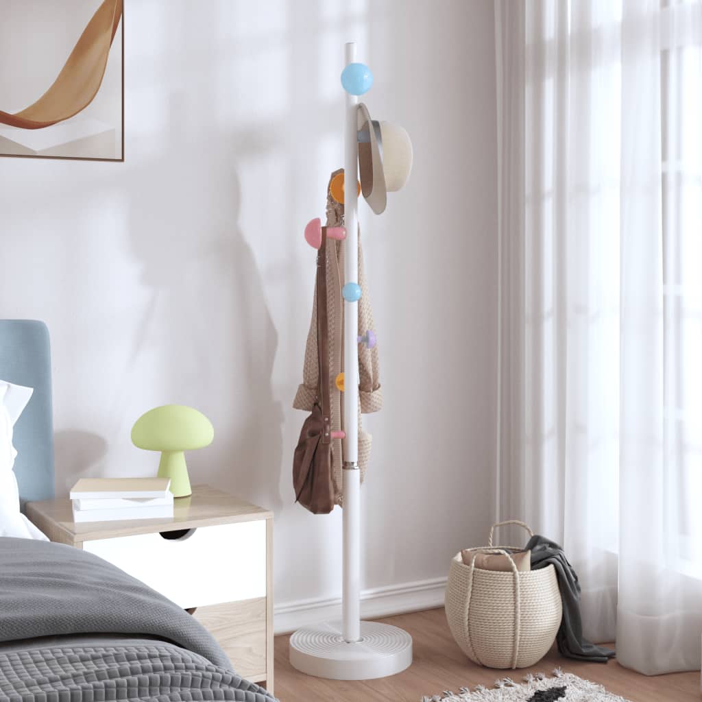 Vidaxl kapstok 172 cm poedercoat ijzer wit
