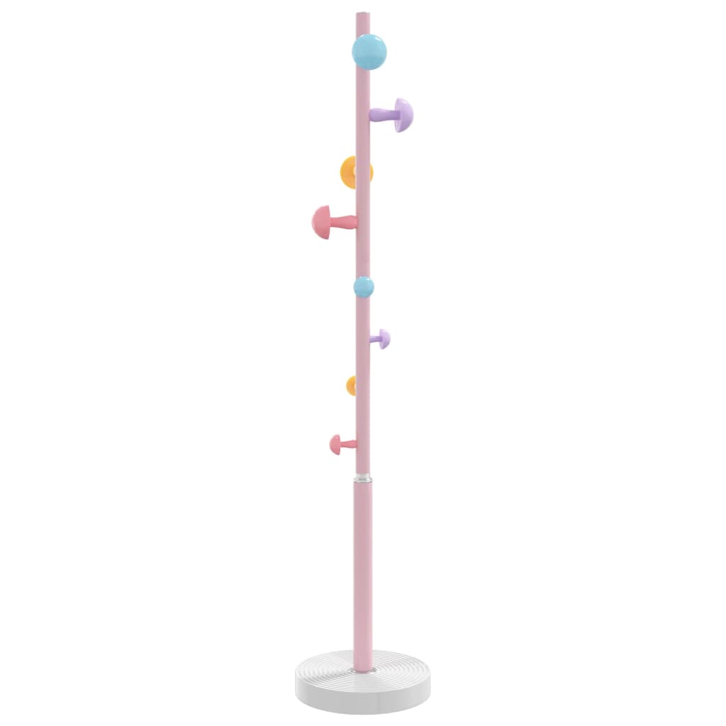 Vidaxl kapstok 172 cm poedercoat ijzer roze
