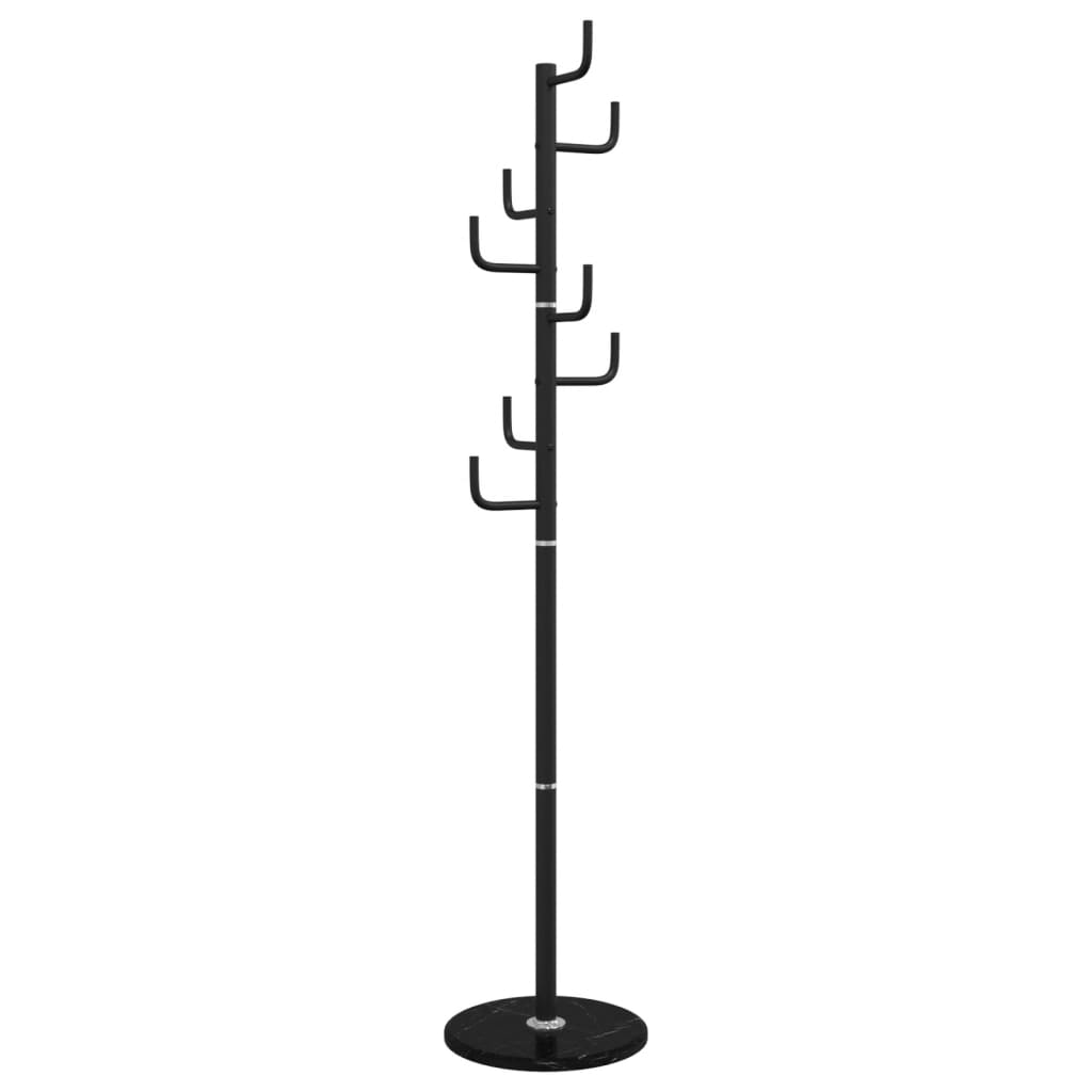 Vidaxl kapstok 183 cm poedercoat ijzer zwart