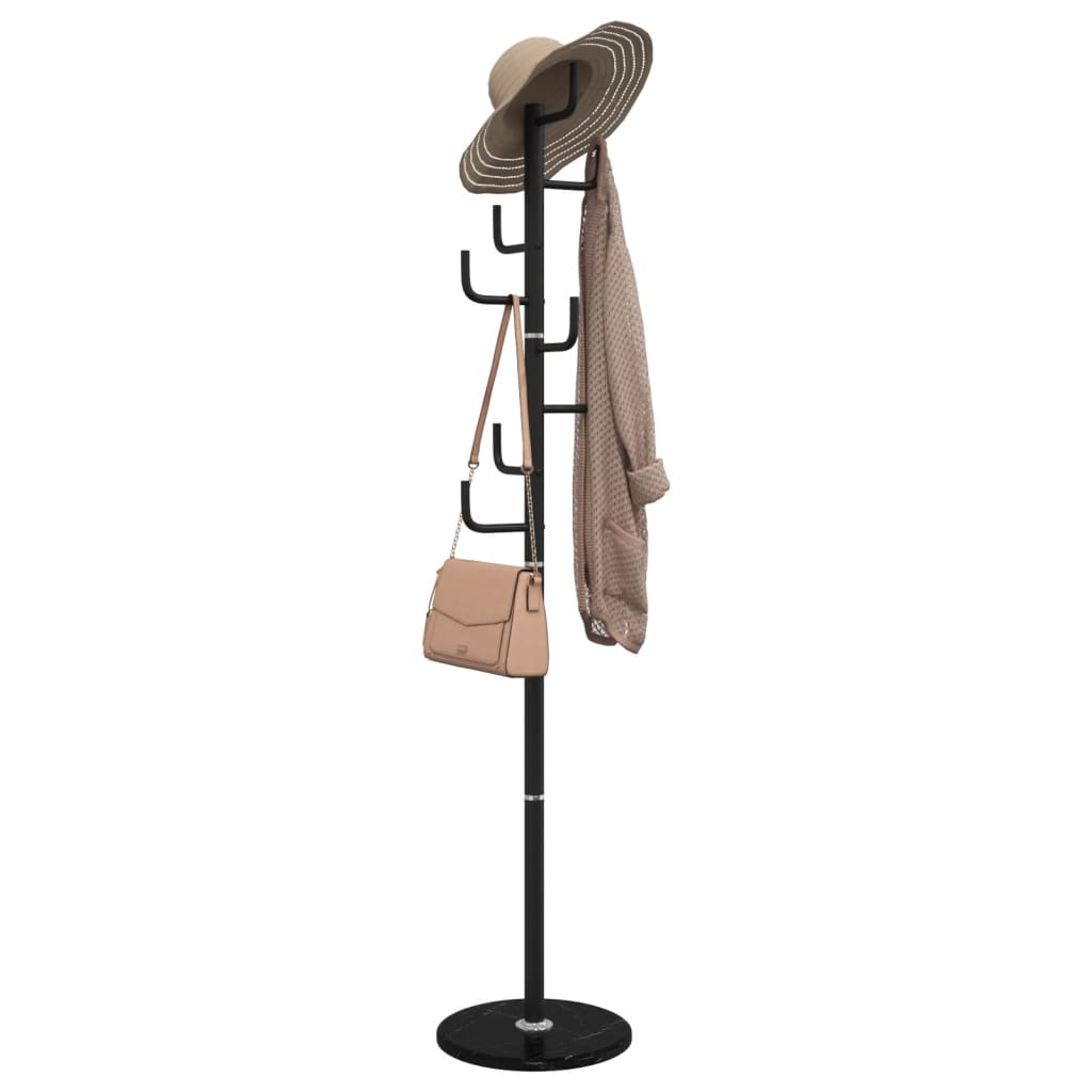 Vidaxl kapstok 183 cm poedercoat ijzer zwart