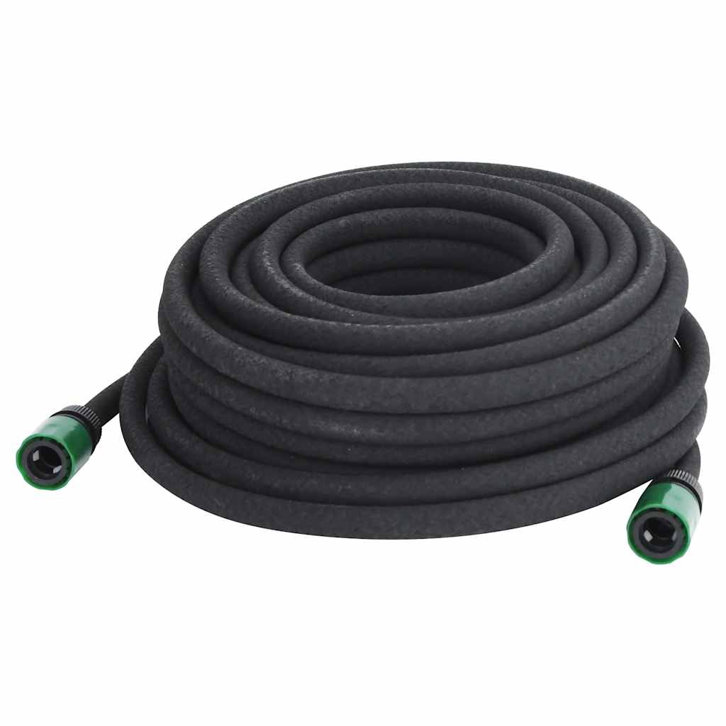 Vidaxl druppelslang 0,6'' 25 m rubber zwart