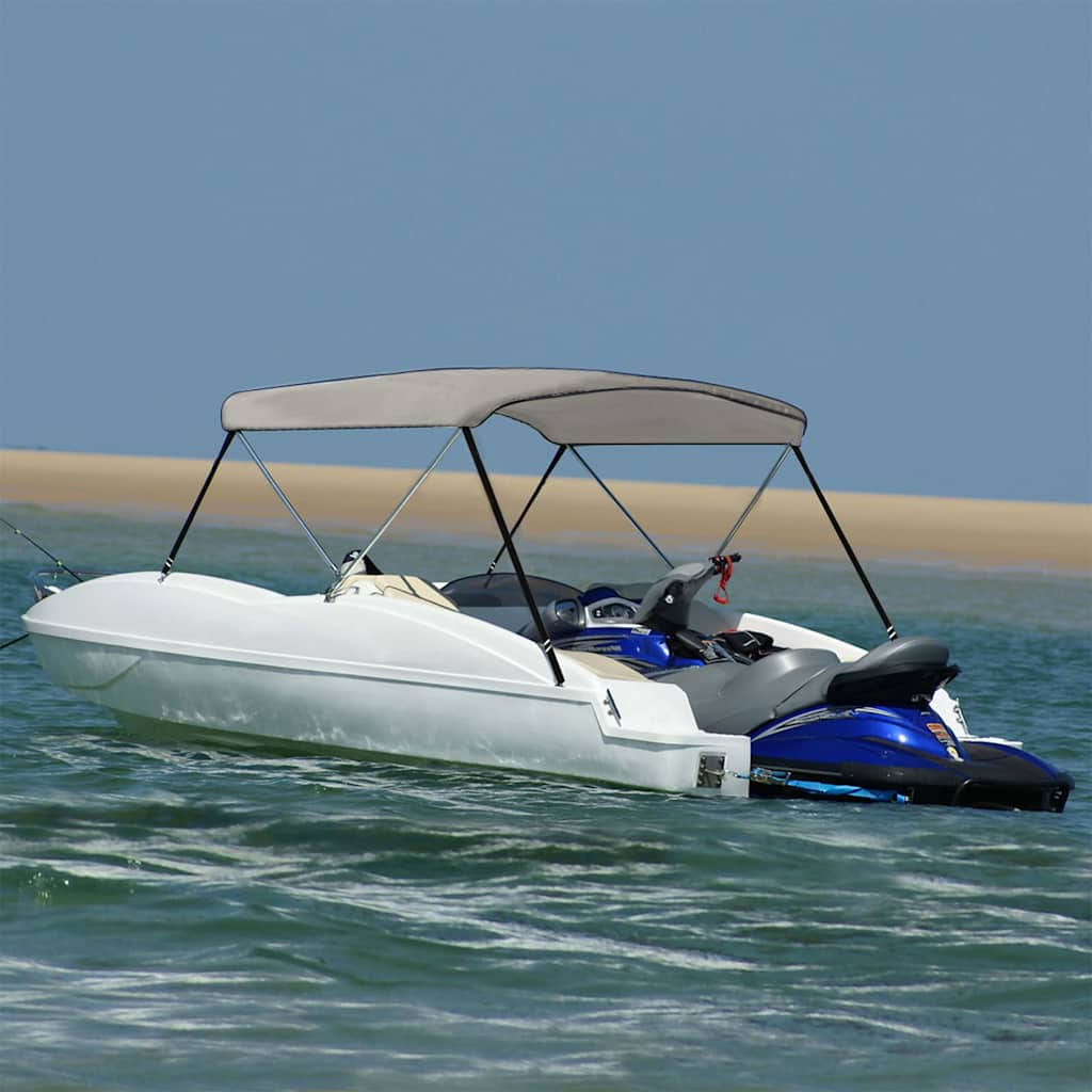 Vidaxl biminitop 2 bogen 150x120x110 cm grijs