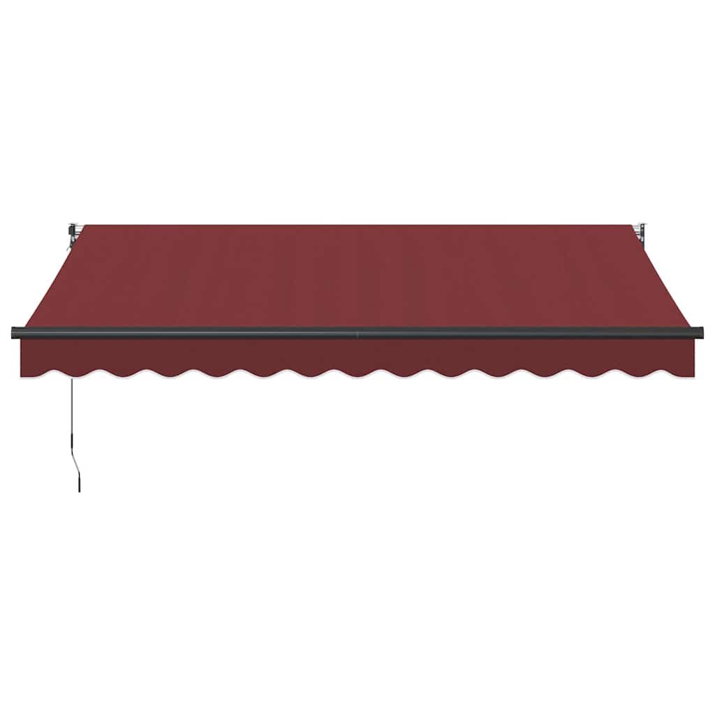Vidaxl luifel automatisch uittrekbaar 350x250 cm bordeauxrood