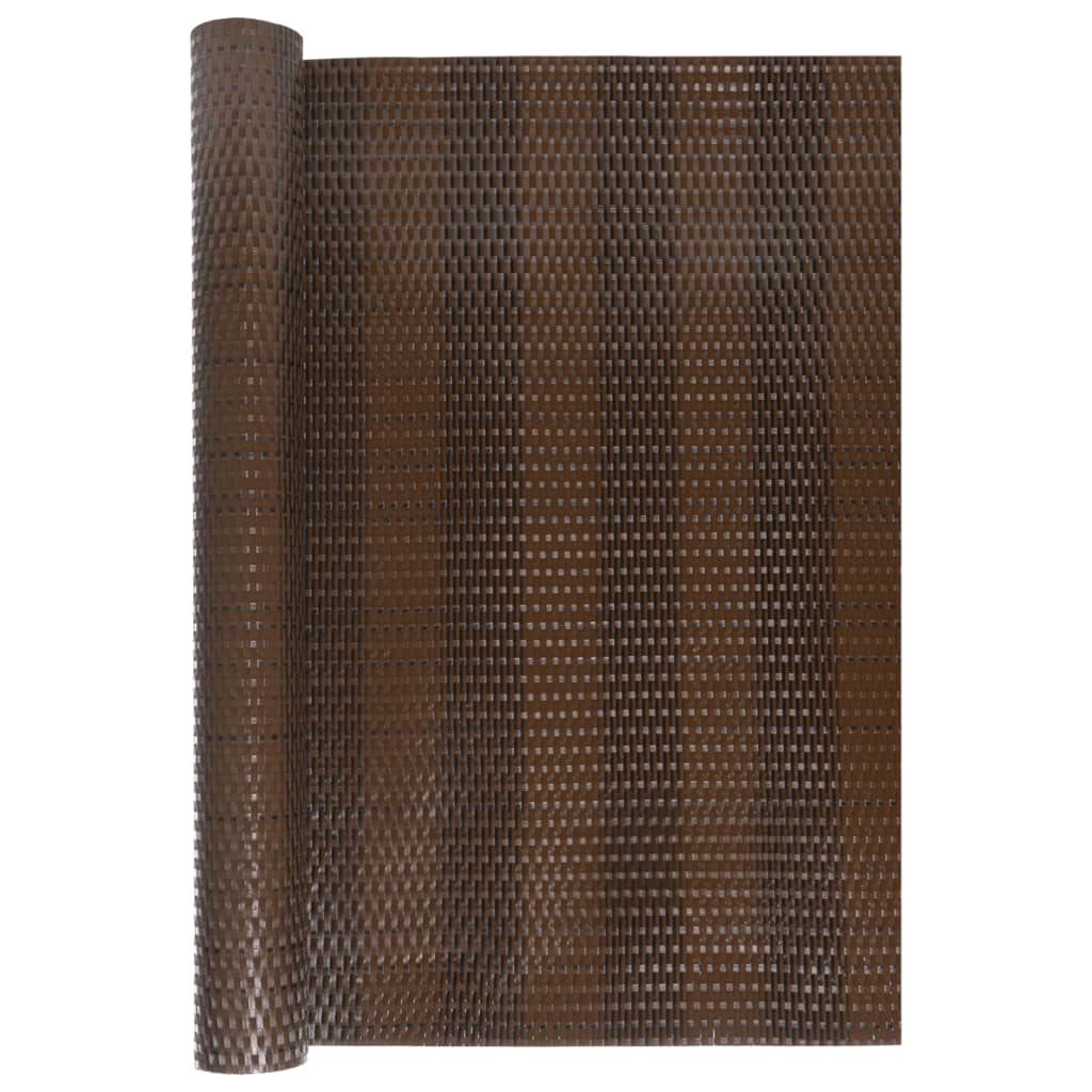 Vidaxl balkonscherm 300x100 cm poly rattan bruin en zwart