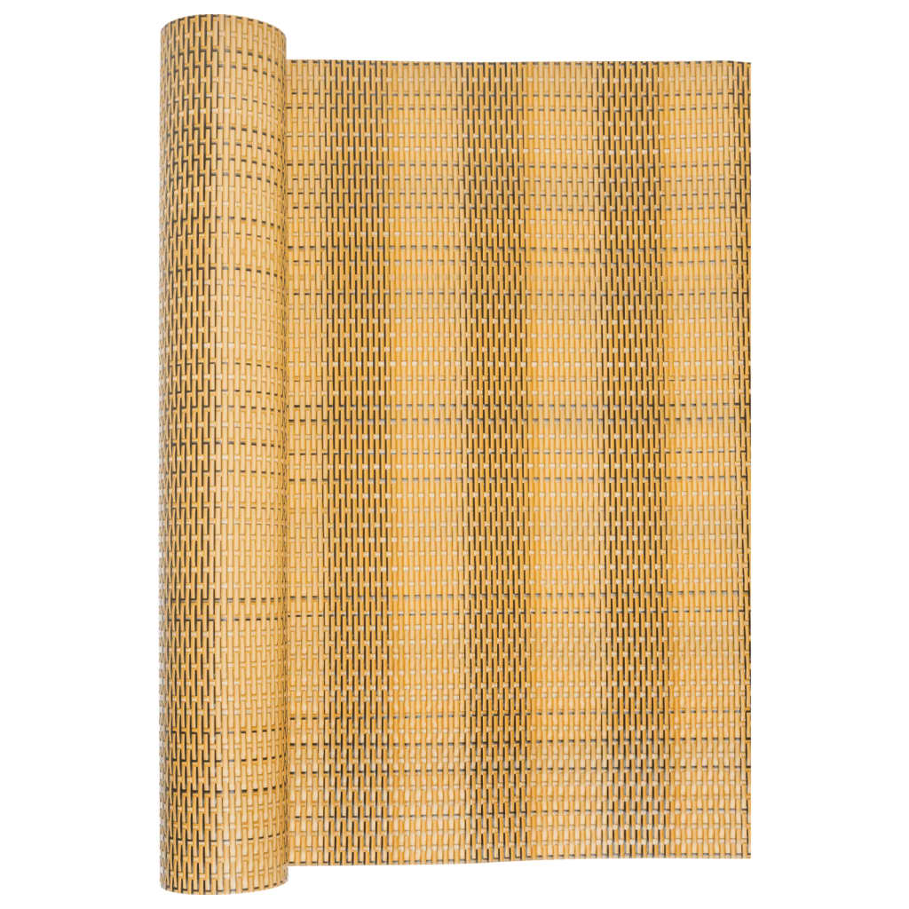 Vidaxl balkonscherm 1000x80 cm poly rattan lichtbruin