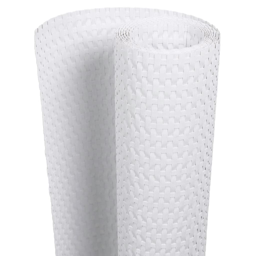 Vidaxl balkonscherm 300x80 cm polyrotan wit