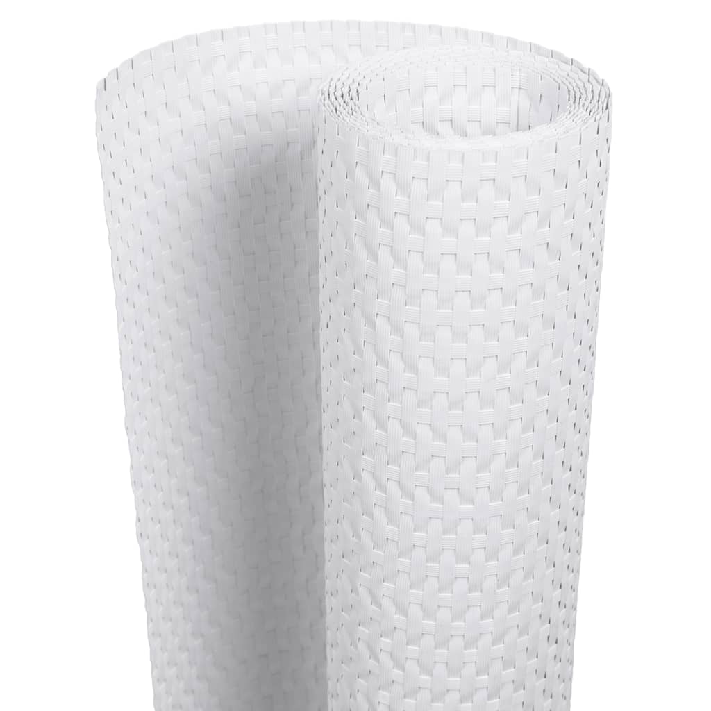 Vidaxl balkonscherm 400x90 cm polyrotan wit