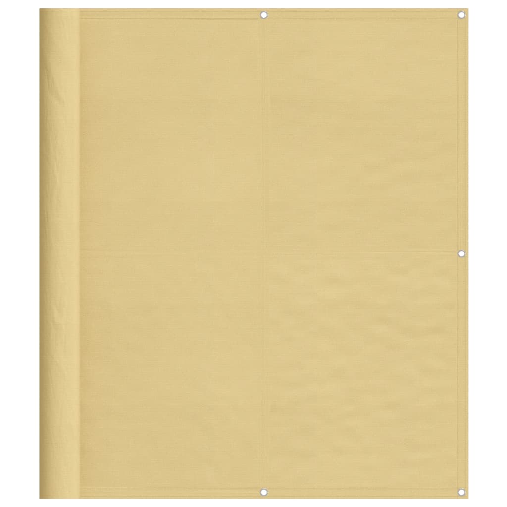Vidaxl balkonscherm 120x800 cm 100% oxford polyester zandkleurig