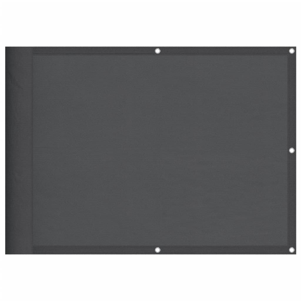 Vidaxl balkonscherm 75x700 cm 100% oxford polyester antracietkleurig