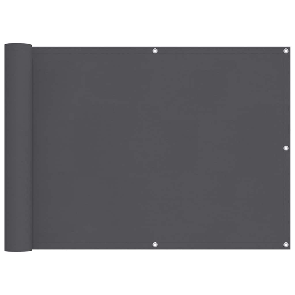 Vidaxl balkonscherm 75x700 cm 100% oxford polyester antracietkleurig