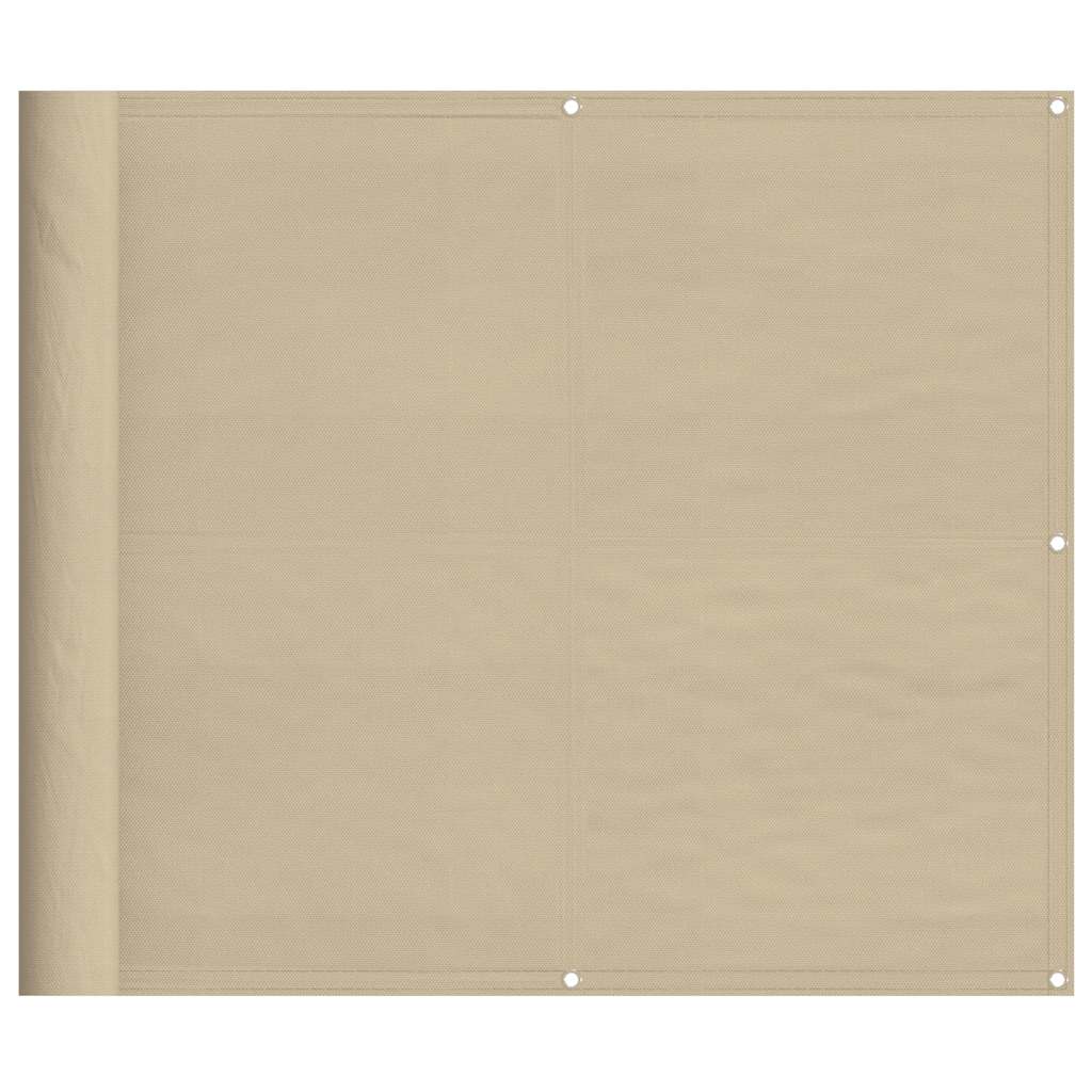 Vidaxl balkonscherm 90x1000 cm 100% oxford polyester beige