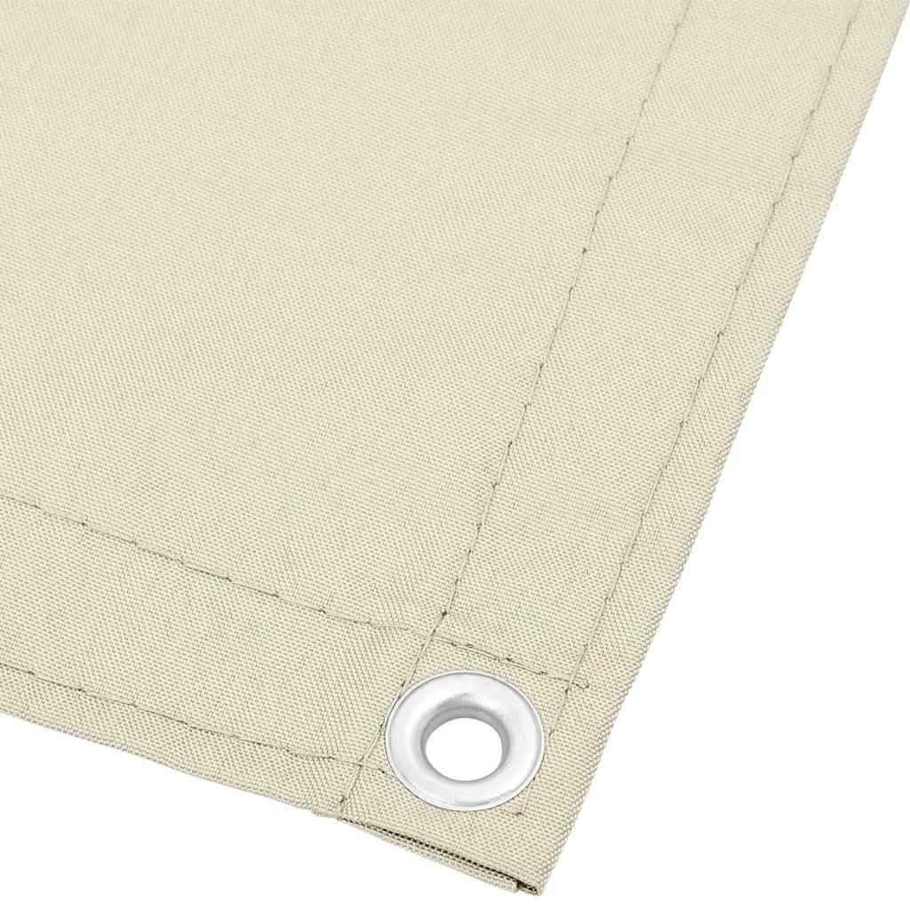 Vidaxl balkonscherm 75x700 cm 100% oxford polyester crèmekleurig