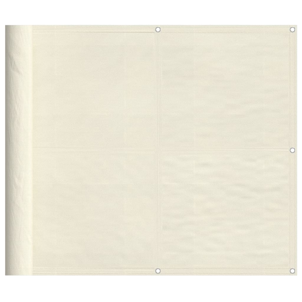 Vidaxl balkonscherm 90x700 cm 100% oxford polyester crèmekleurig