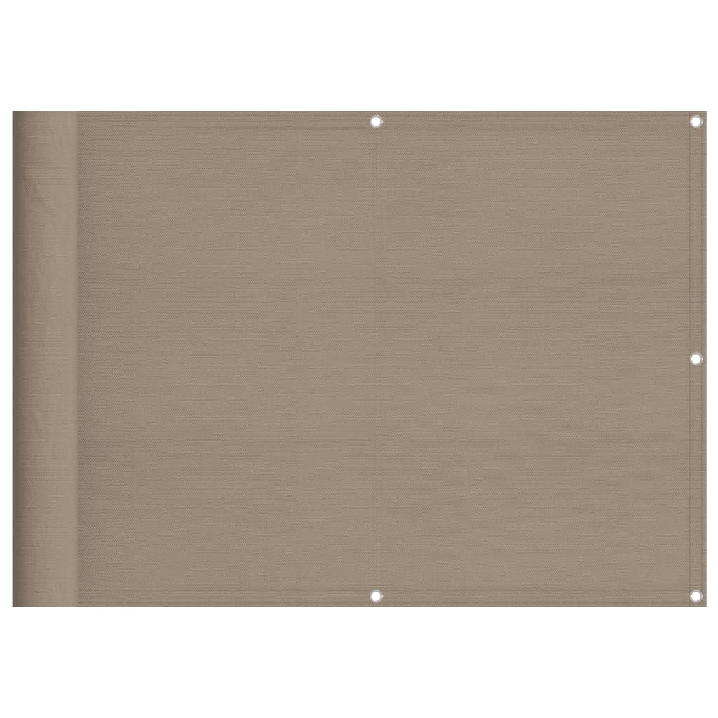 Vidaxl balkonscherm 75x700 cm 100% oxford polyester taupe
