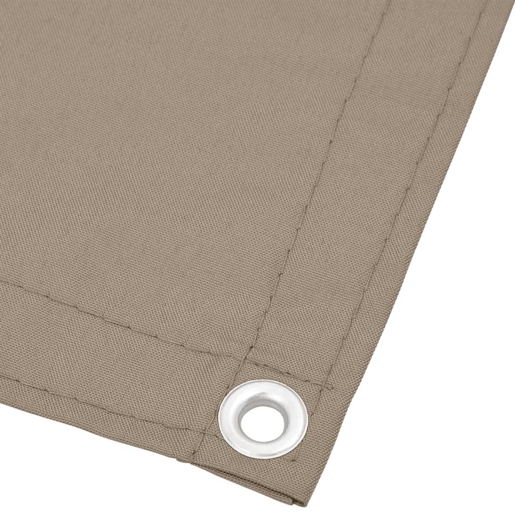 Vidaxl balkonscherm 75x800 cm 100% oxford polyester taupe
