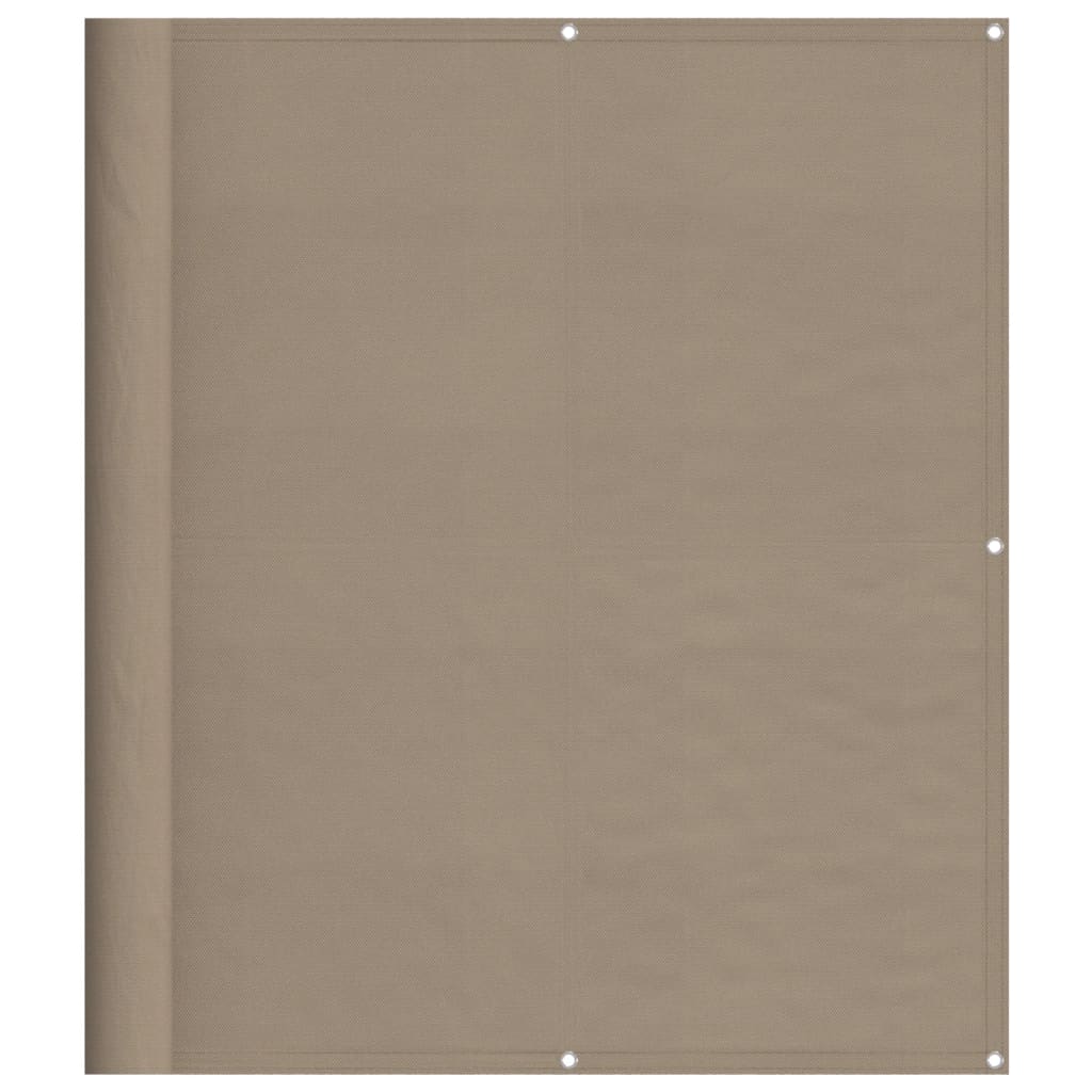 Vidaxl balkonscherm 120x800 cm 100% oxford polyester taupe