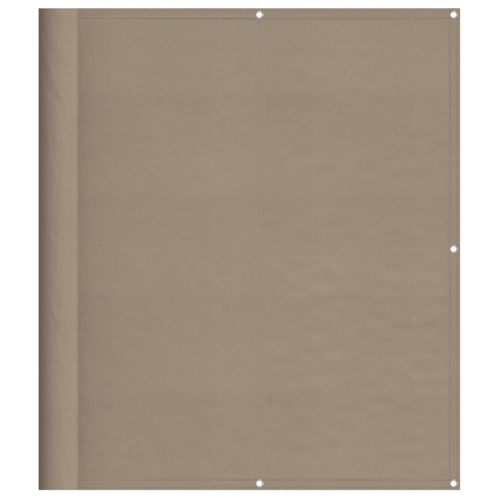 Vidaxl balkonscherm 120x1000 cm 100% oxford polyester taupe