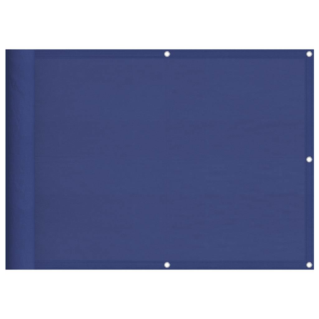 Vidaxl balkonscherm 75x1000 cm 100% oxford polyester blauw
