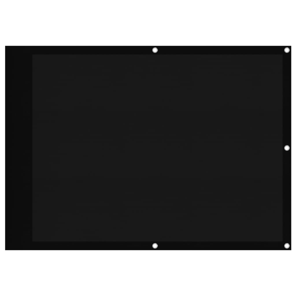 Vidaxl balkonscherm 75x800 cm 100% oxford polyester zwart