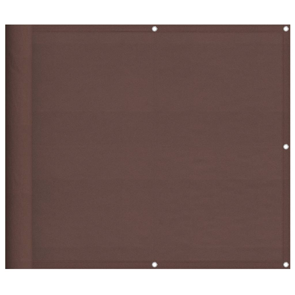 Vidaxl balkonscherm 90x700 cm 100% oxford polyester bruin