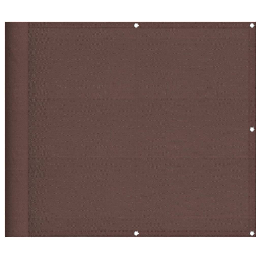 Vidaxl balkonscherm 90x1000 cm 100% oxford polyester bruin