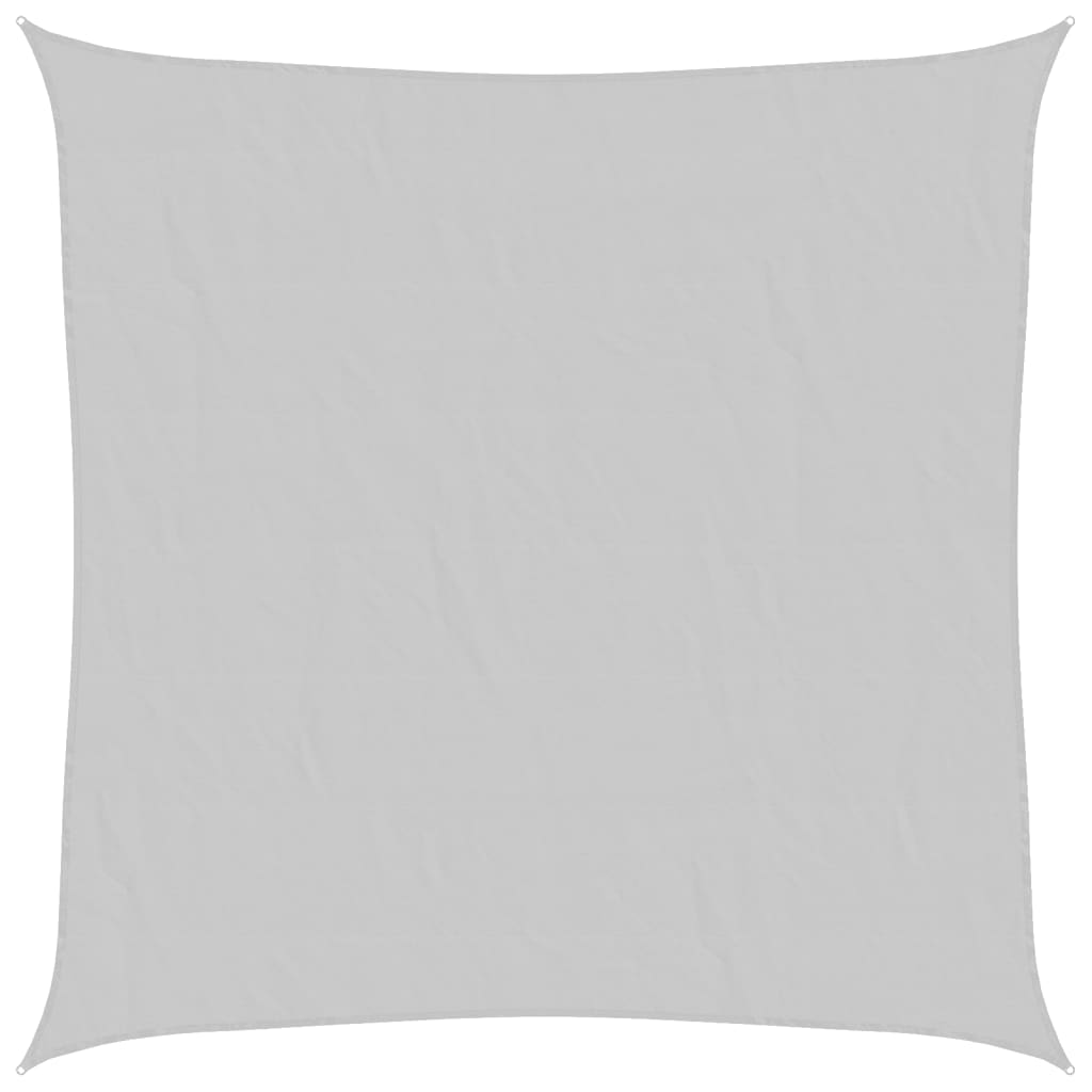VidaXL Zonnezeil 7x7m 100% polyester oxford lichtgrijs