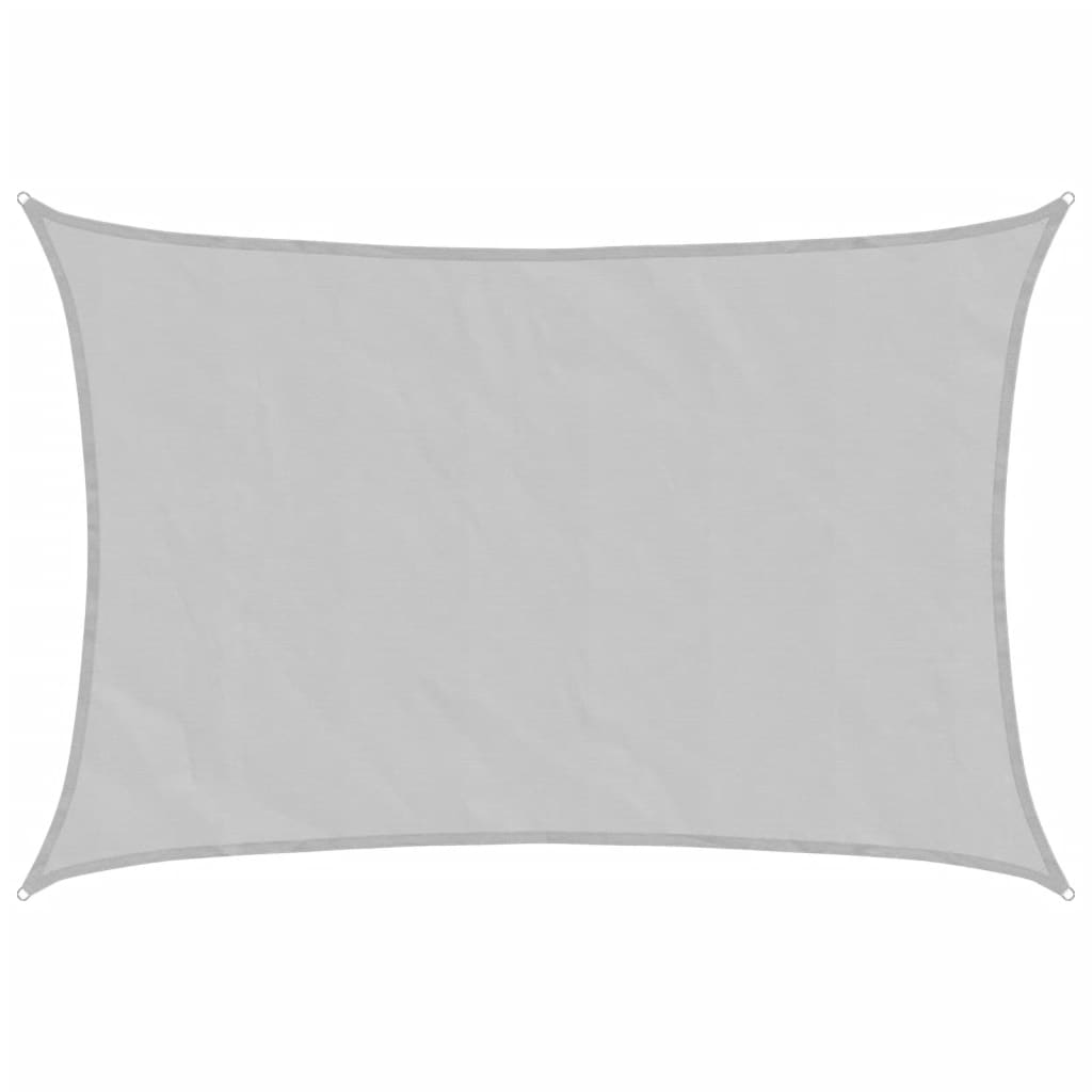 Vidaxl zonnezeil 3,5x2,5m 100% polyester oxford lichtgrijs