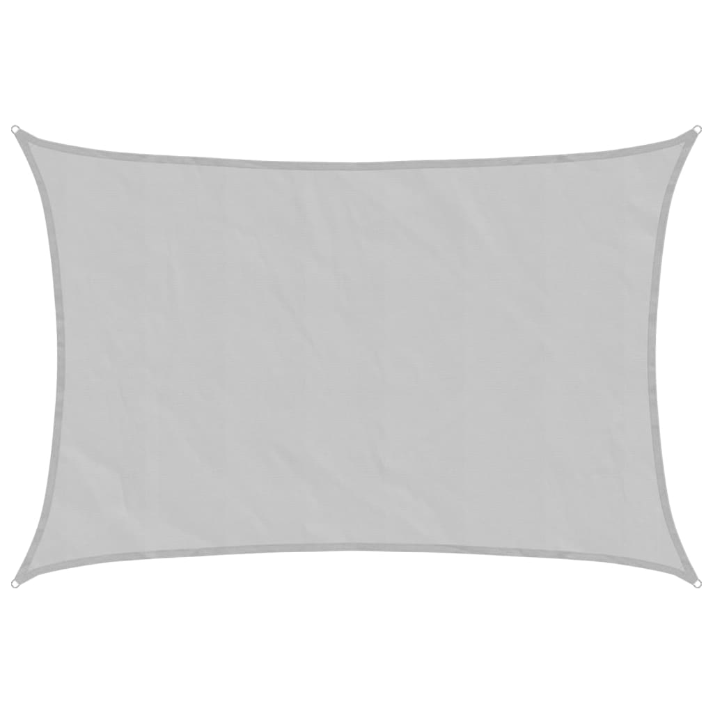 Vidaxl zonnezeil 4,5x3m 100% polyester oxford lichtgrijs