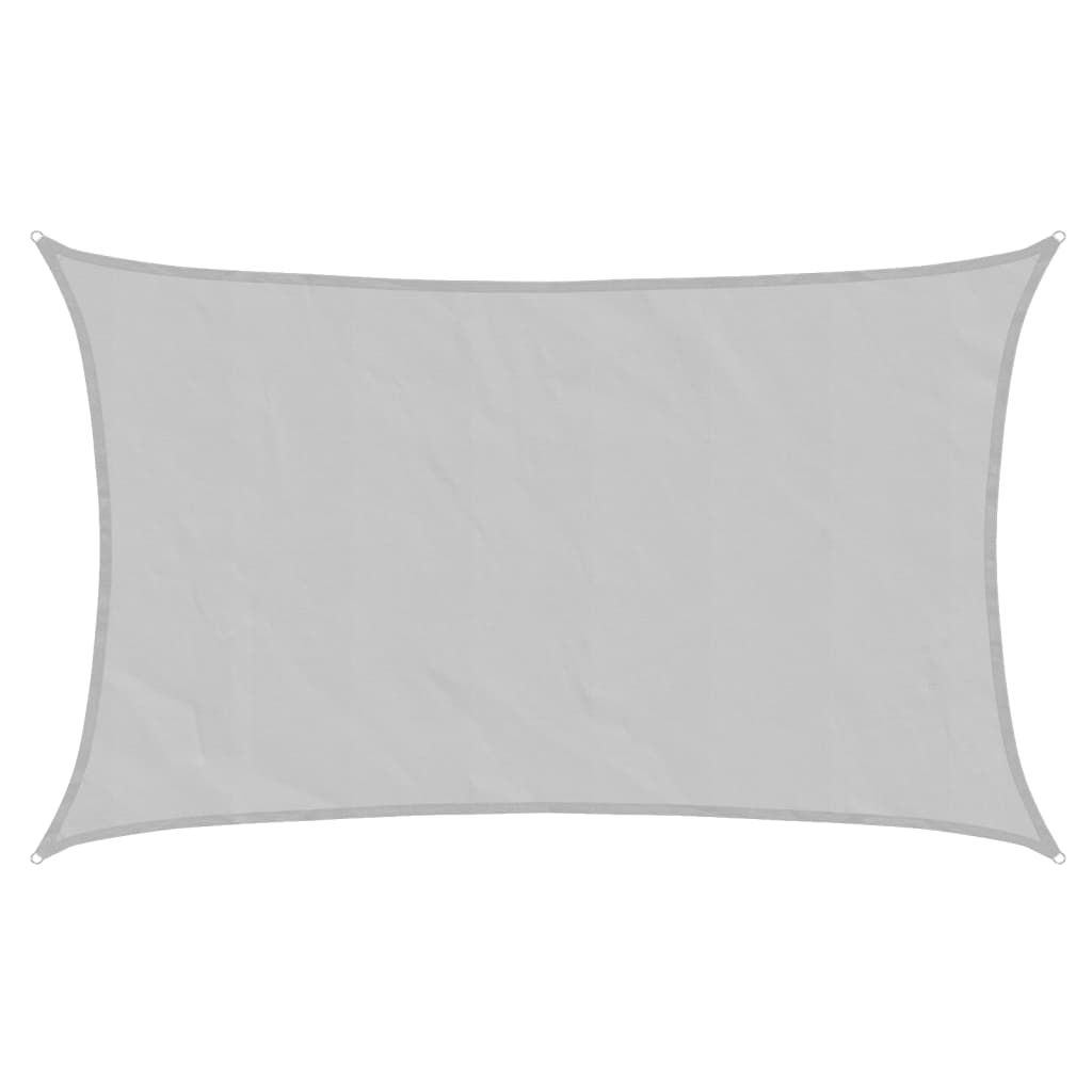 VidaXL Zonnezeil 8x5m 100% polyester oxford lichtgrijs