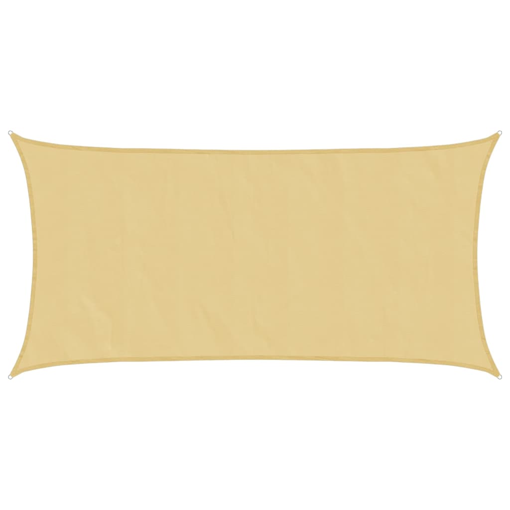 VidaXL Zonnezeil 7x4m 100% polyester oxford zandkleurig