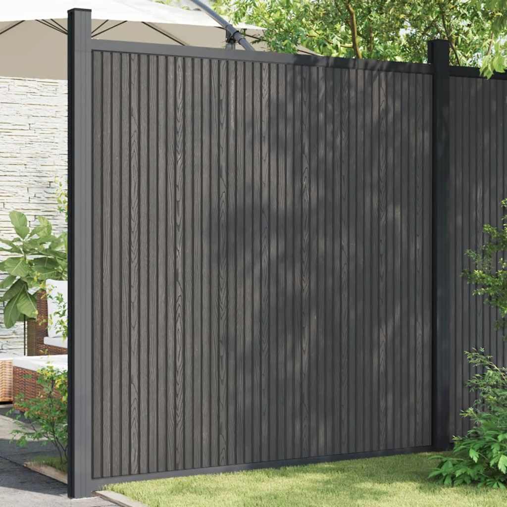 Vidaxl beschermpaneel 173x186 cm hkc grijs