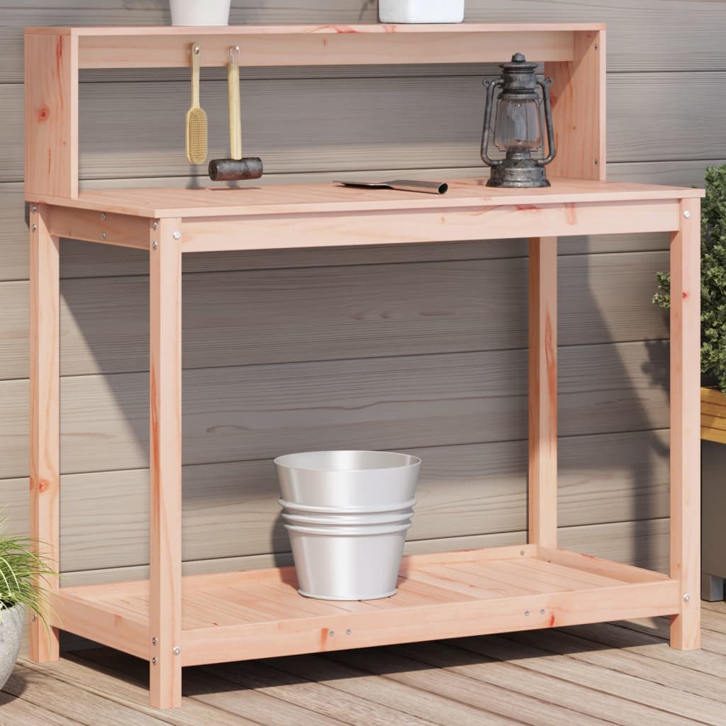 Vidaxl oppottafel met planken 108x50x109,5 cm massief douglashout