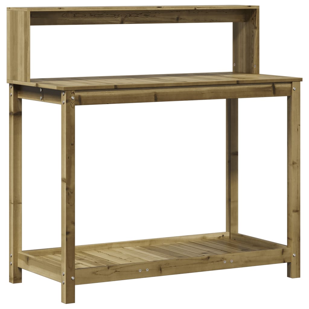 Vidaxl oppottafel met planken 108x50x109,5 cm geïmpregneerd hout