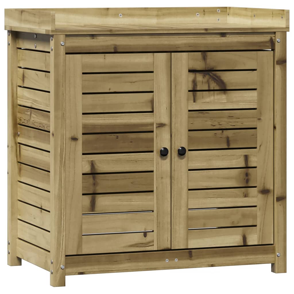 Vidaxl oppottafel met planken 82,5x50x86,5 cm geïmpregneerd hout