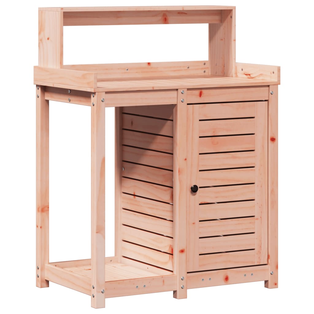 Vidaxl oppottafel met planken 82,5x50x109,5 cm massief douglashout