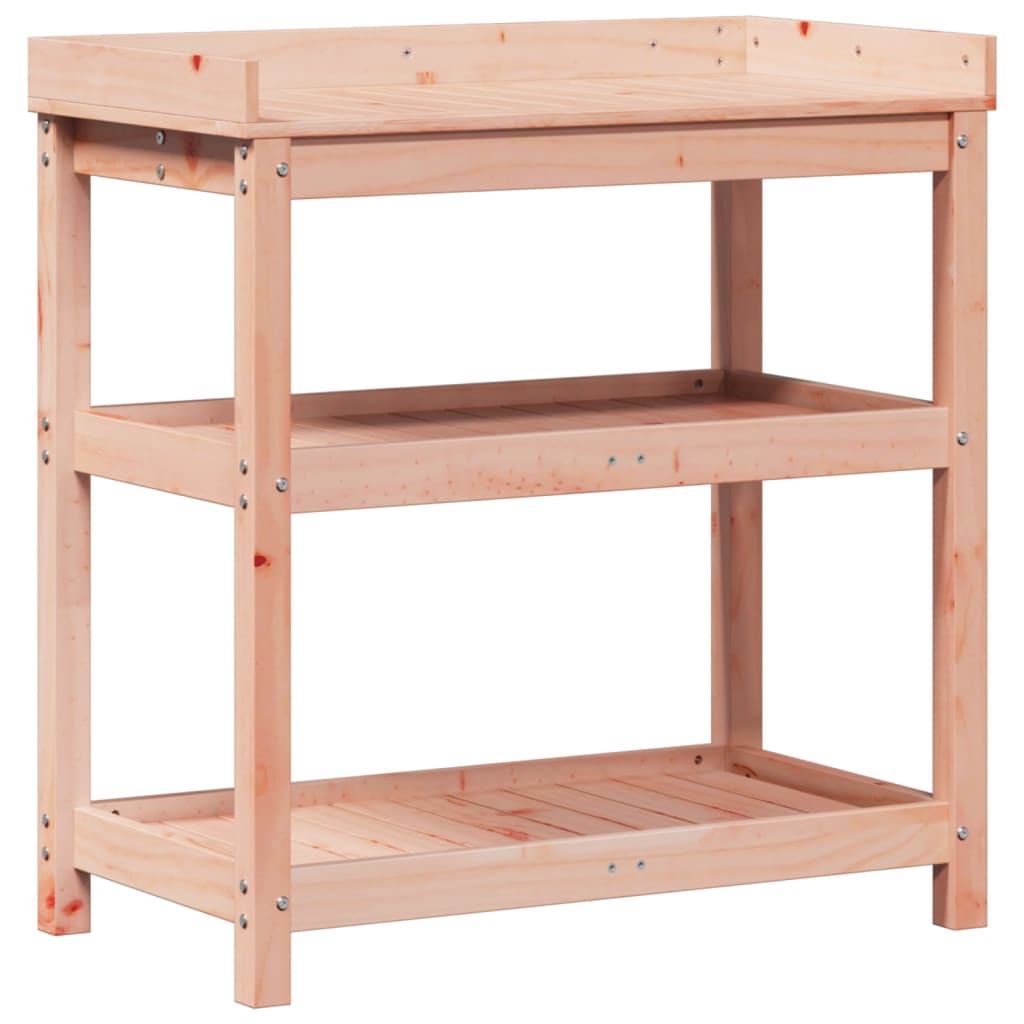 Vidaxl oppottafel met planken 82,5x45x86,5 cm massief douglashout
