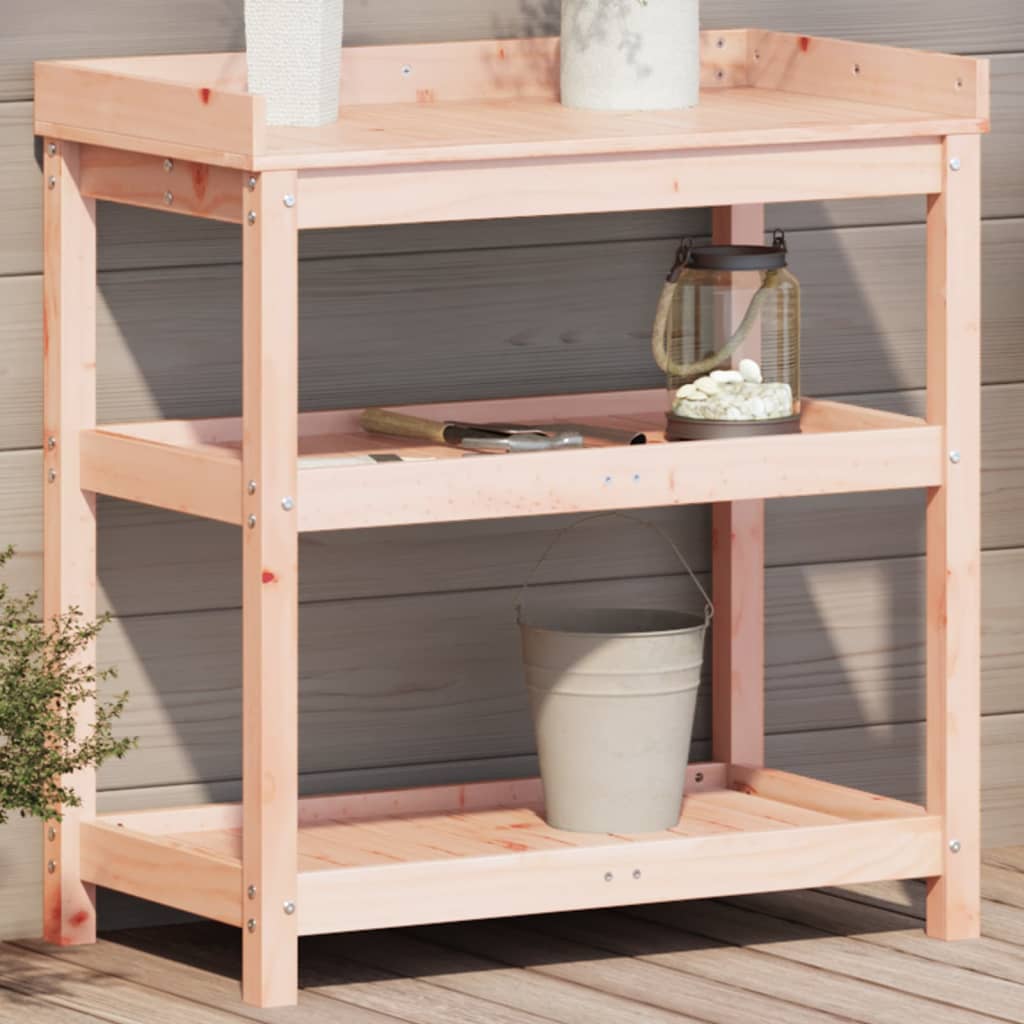 Vidaxl oppottafel met planken 82,5x45x86,5 cm massief douglashout