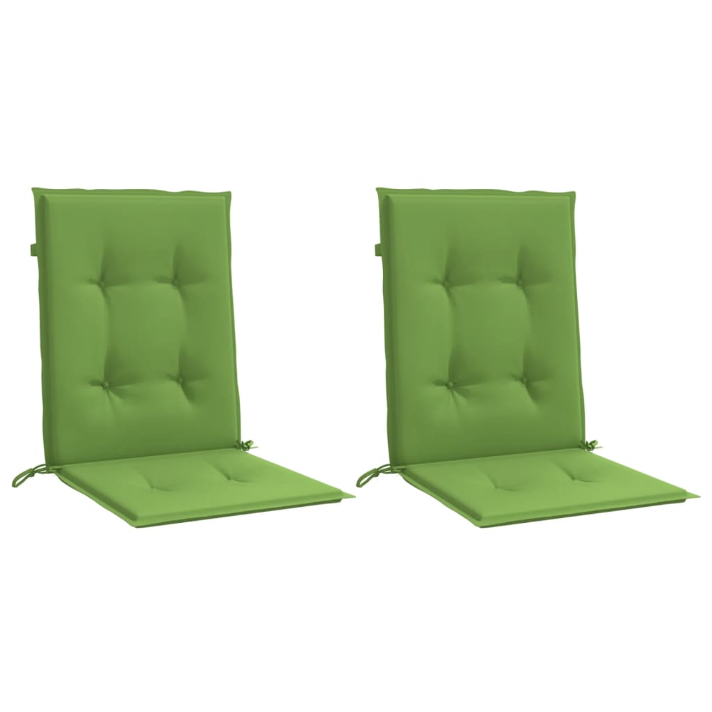 Vidaxl stoelkussens 2 st lage vloerkleed 100x50x4 cm stof gemêleerd groen