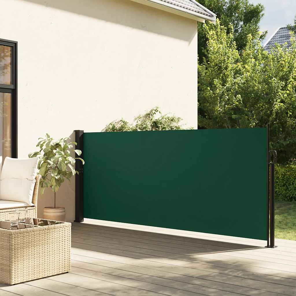 Vidaxl windscherm uittrekbaar 140x300 cm donkergroen