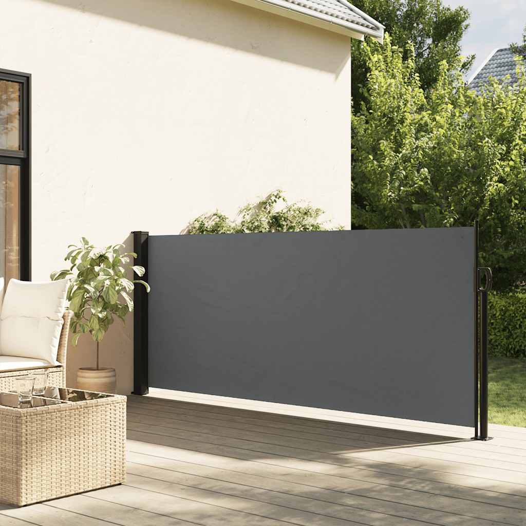 Vidaxl uitschuifbaar zijluifel antraciet 100x500 cm