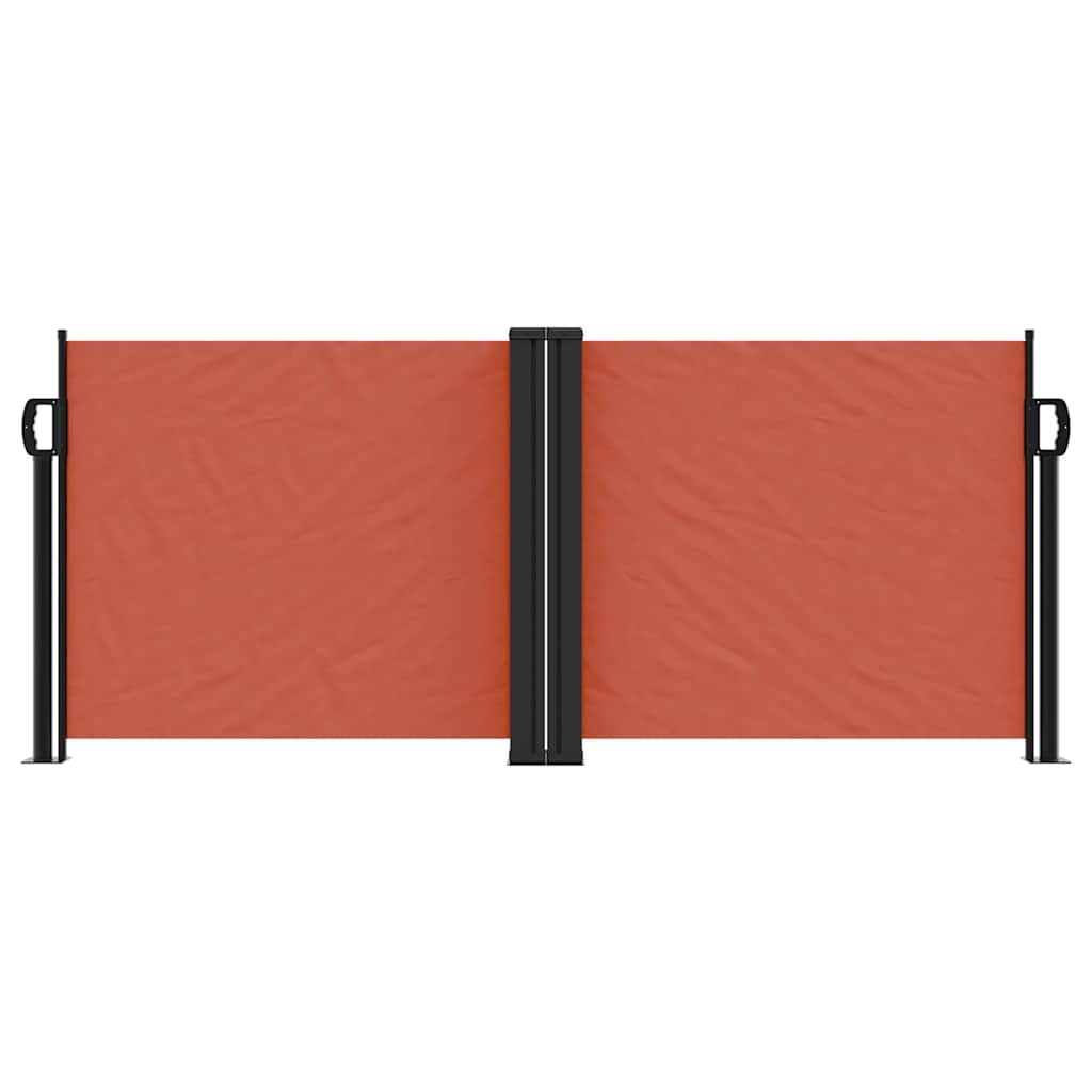 Vidaxl windscherm uittrekbaar 100x600 cm terracottakleurig