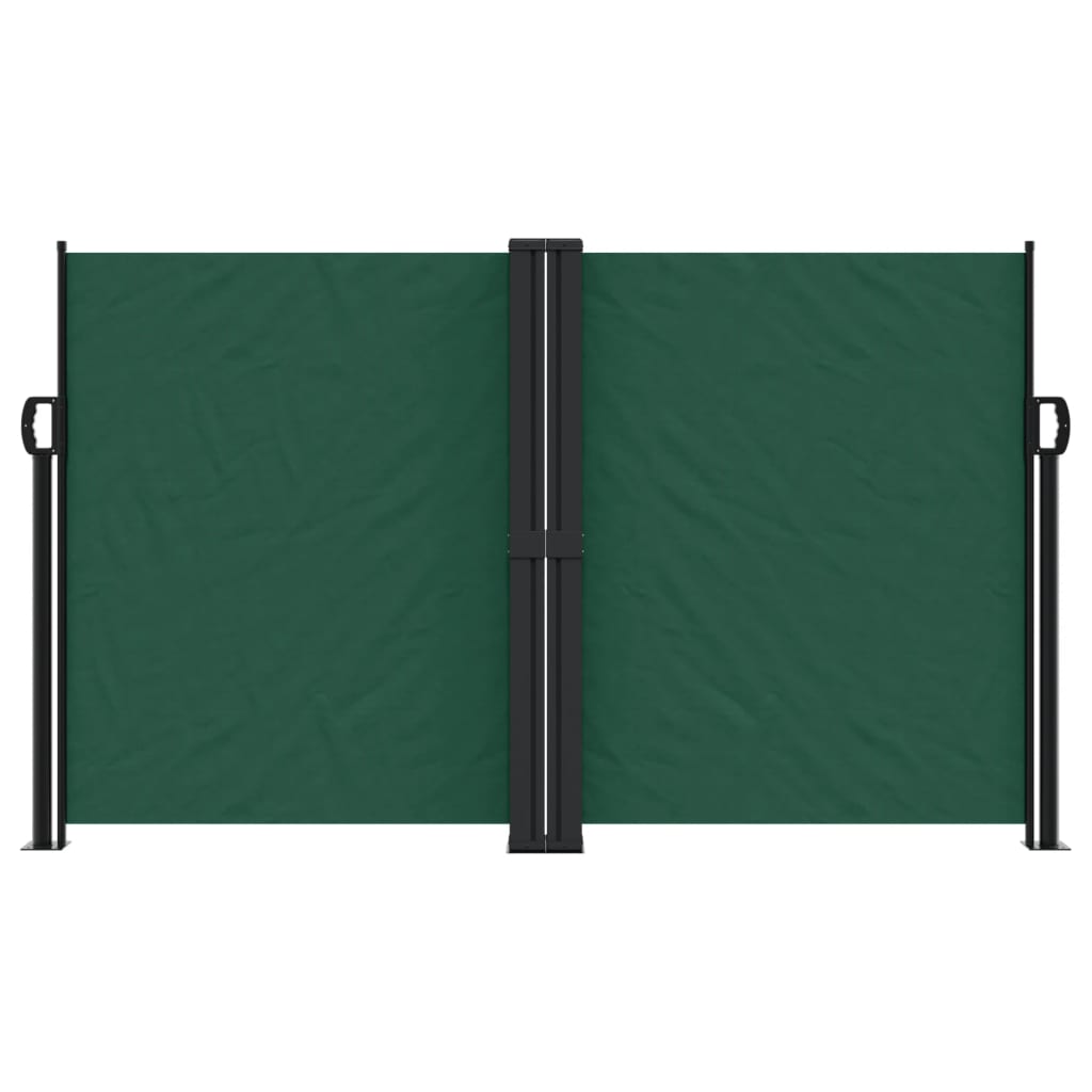 VidaXL Tuinscherm uittrekbaar 140x600 cm donkergroen