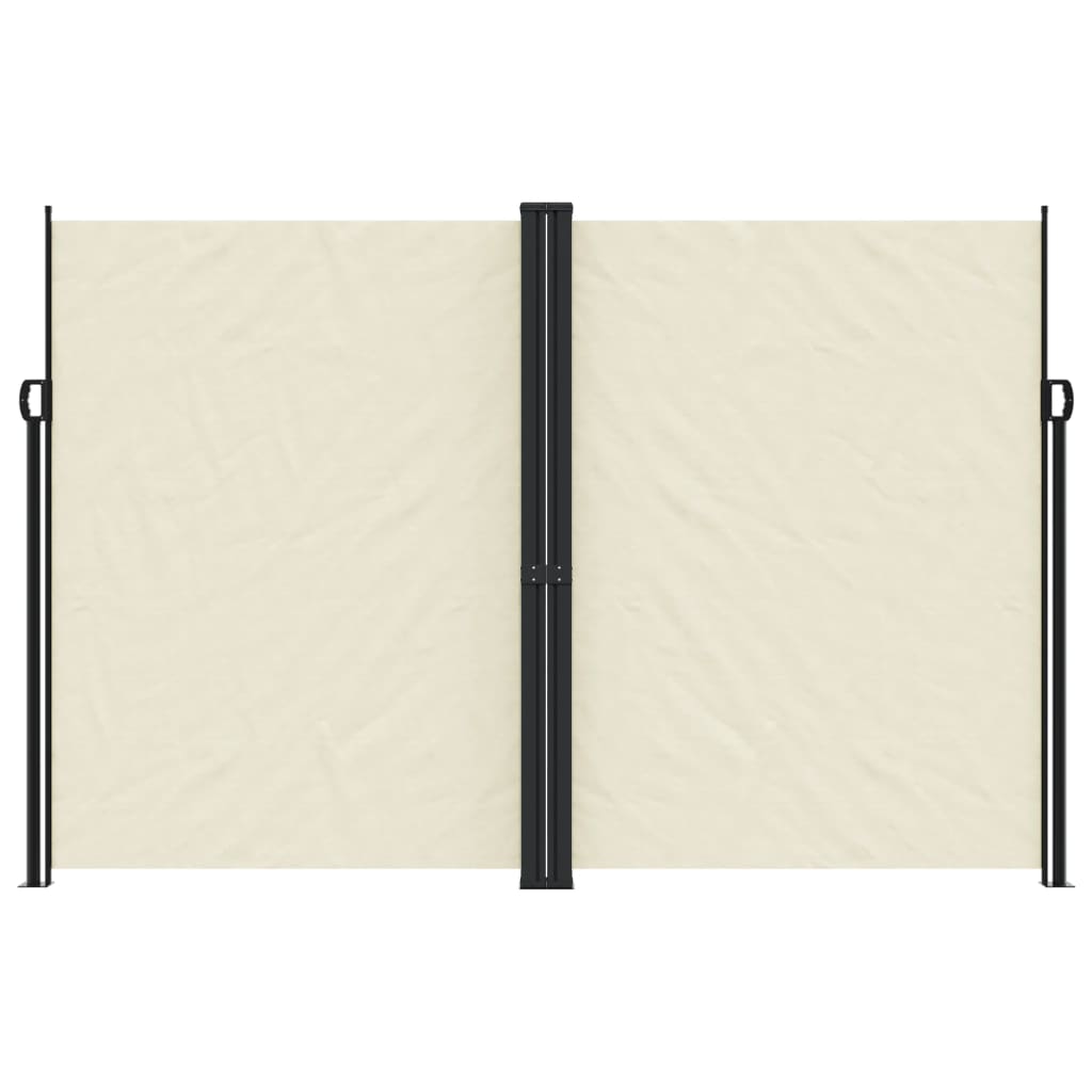 Vidaxl windscherm uittrekbaar 220x1000 cm crèmekleurig