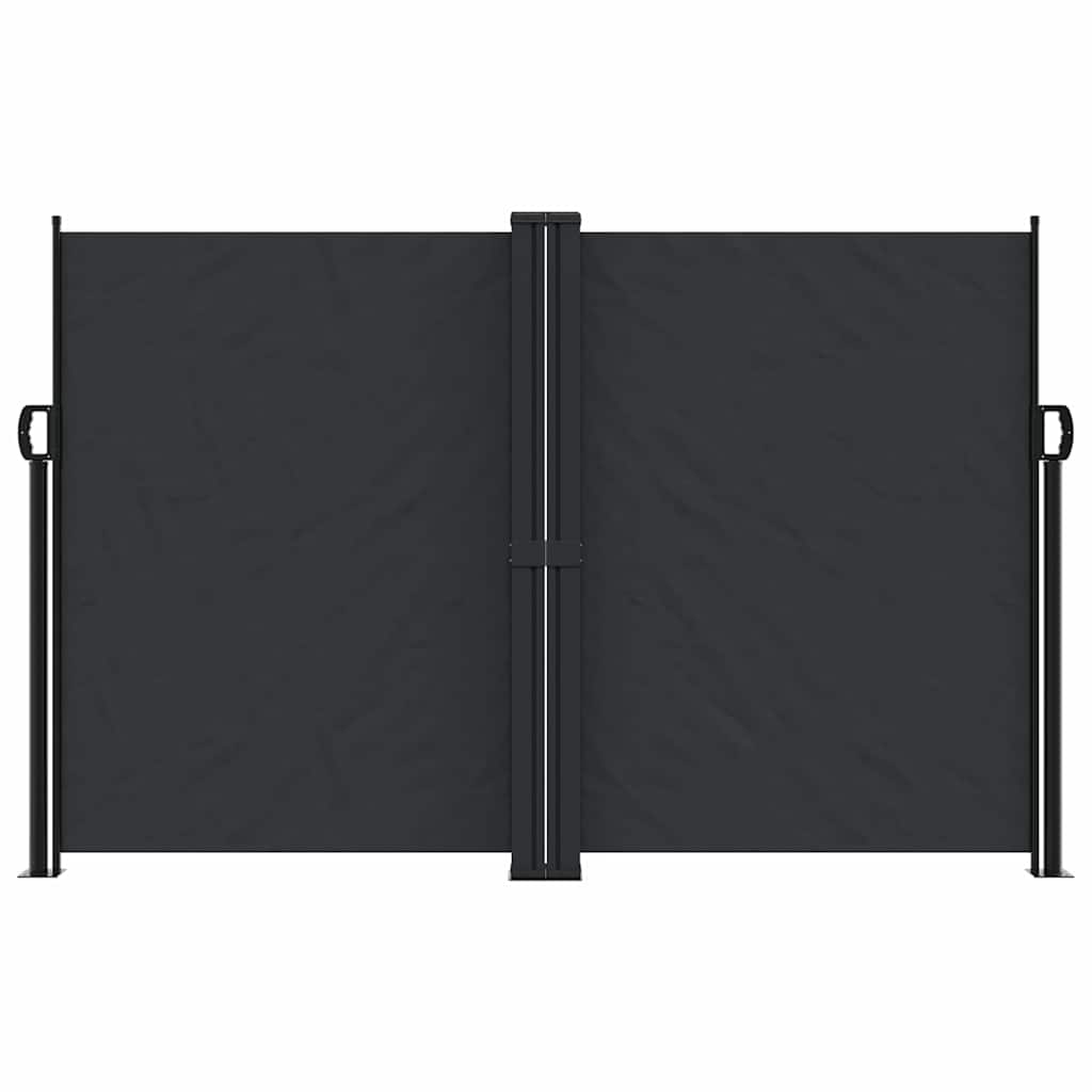 Vidaxl windscherm uittrekbaar 160x1200 cm zwart