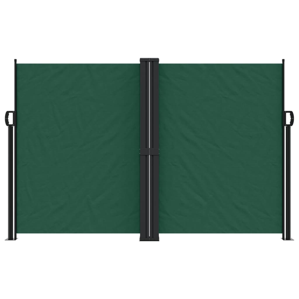 Vidaxl windscherm uittrekbaar 160x1200 cm donkergroen