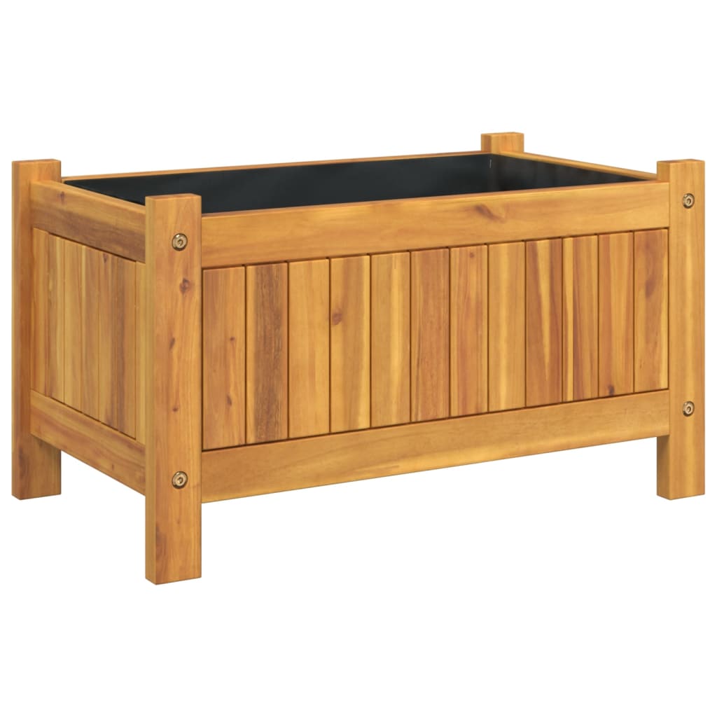 Vidaxl plantenbak met uitvoering 54x31x30 cm massief acaciahout